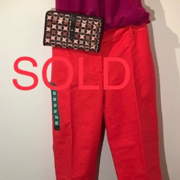 Dalia Pants - Sz12 $22 dalia cropped coral pants